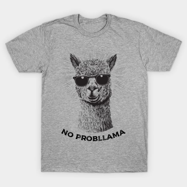 No Probllama T-Shirt by Yopi